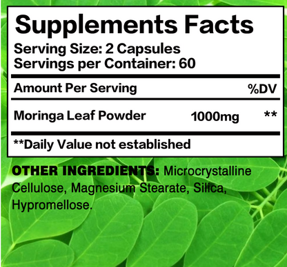 Premium Moringa Wellness Capsules
